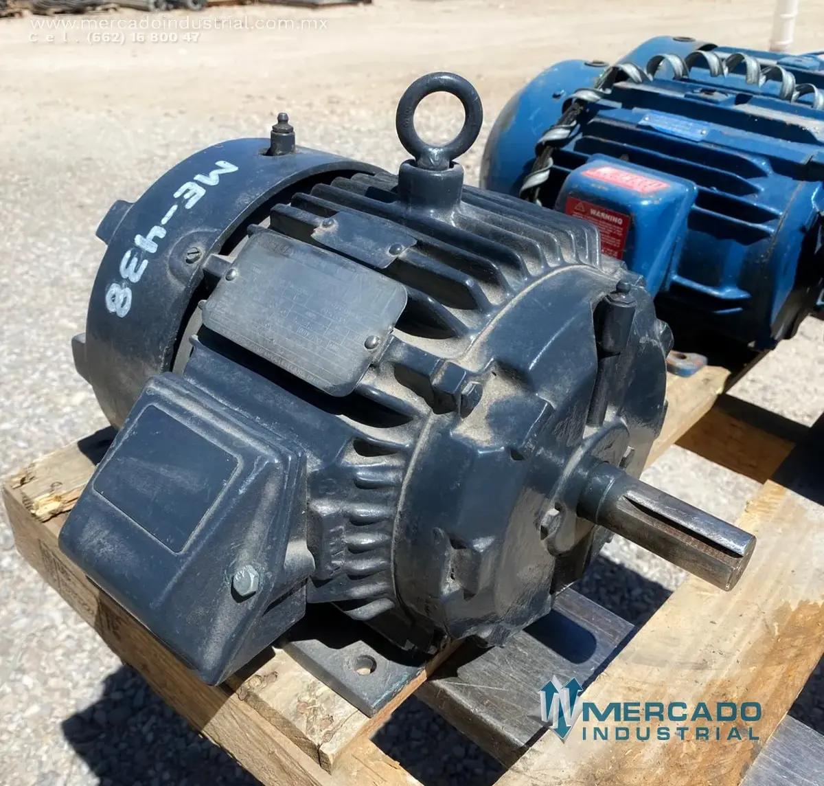 Motor eléctrico 3 HP 4 polos 1730 RPM marca RELIANCE - imagen 1
