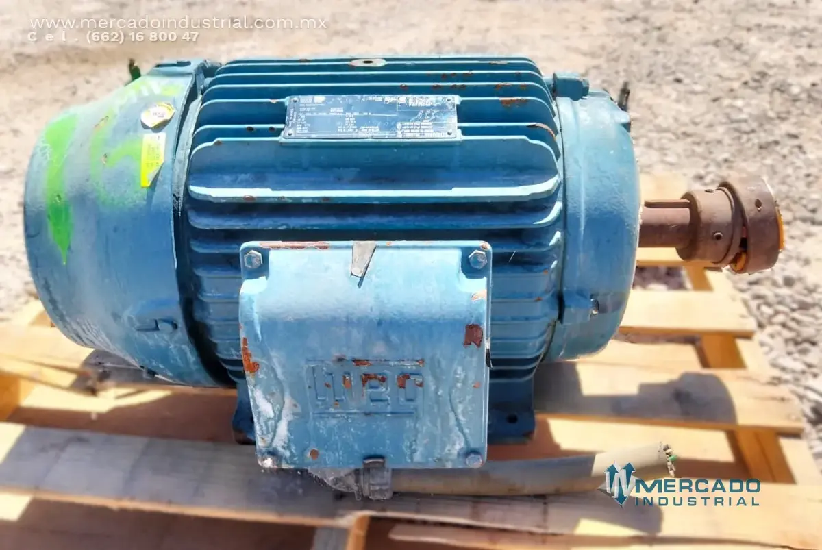 Motor eléctrico 25 HP 4 polos 1765 RPM marca WEG - imagen 1