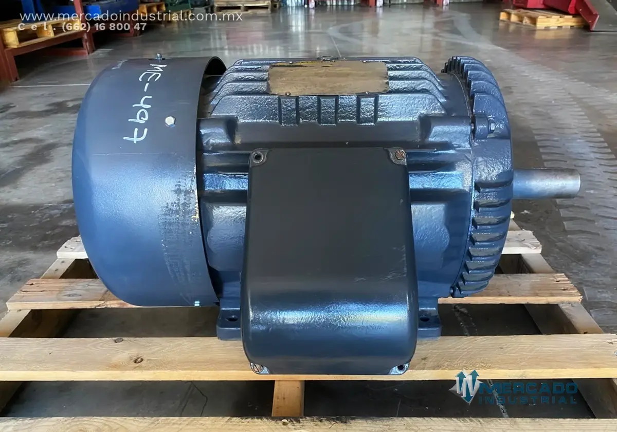 Motor eléctrico 15 HP 6 polos 1175 RPM marca Baldor - imagen 1