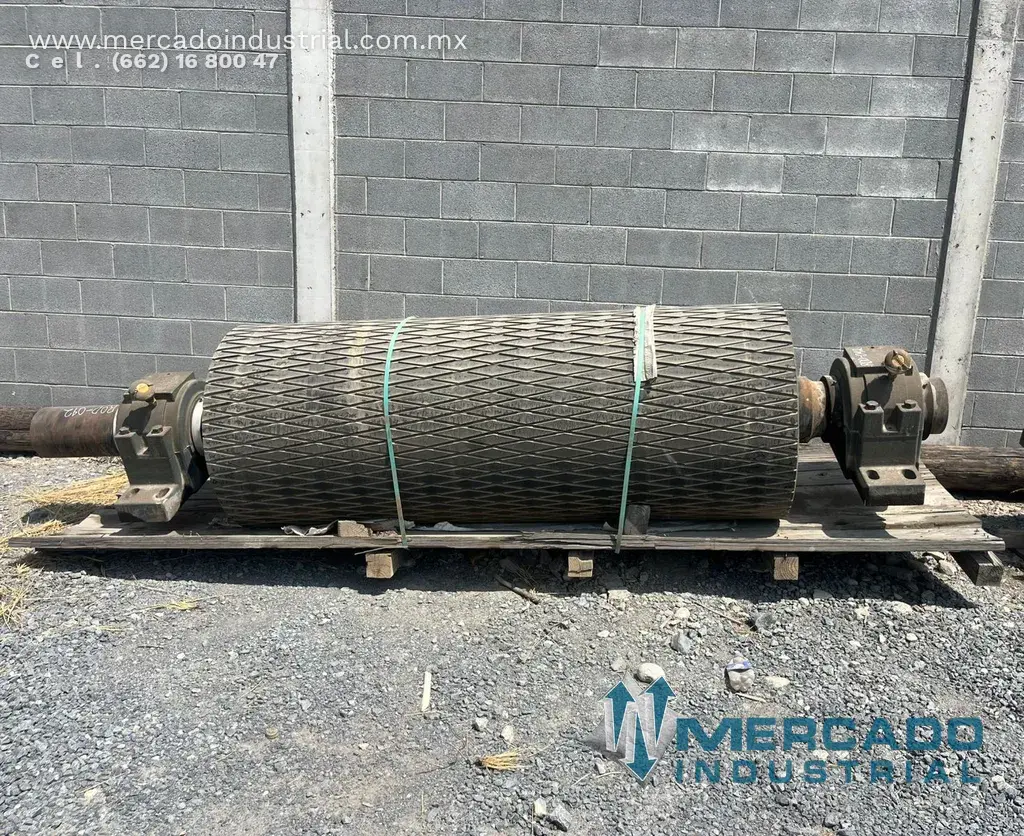 Rodillo motriz vulcanizado de 33" diámetro x 84" largo marca Precision Pulley & Idler - imagen 1