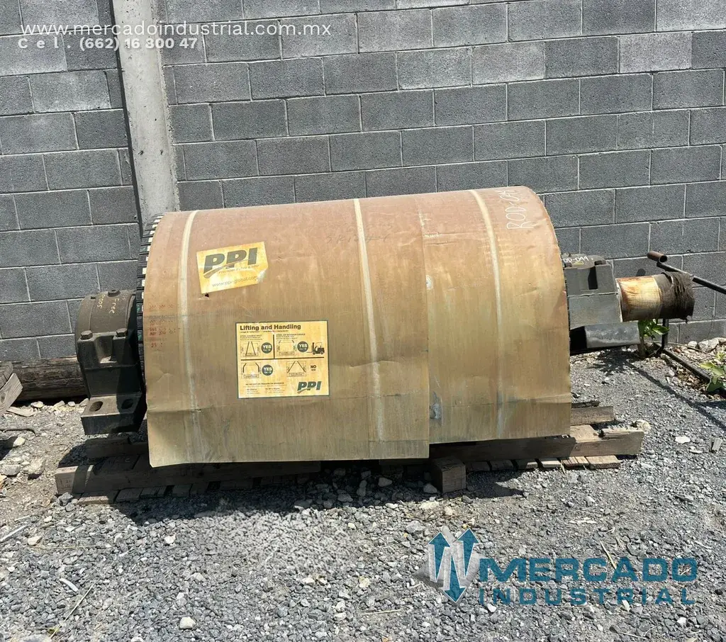 Rodillo motriz vulcanizado de 36" diámetro x 56" largo marca Precision Pulley & Idler - imagen 1