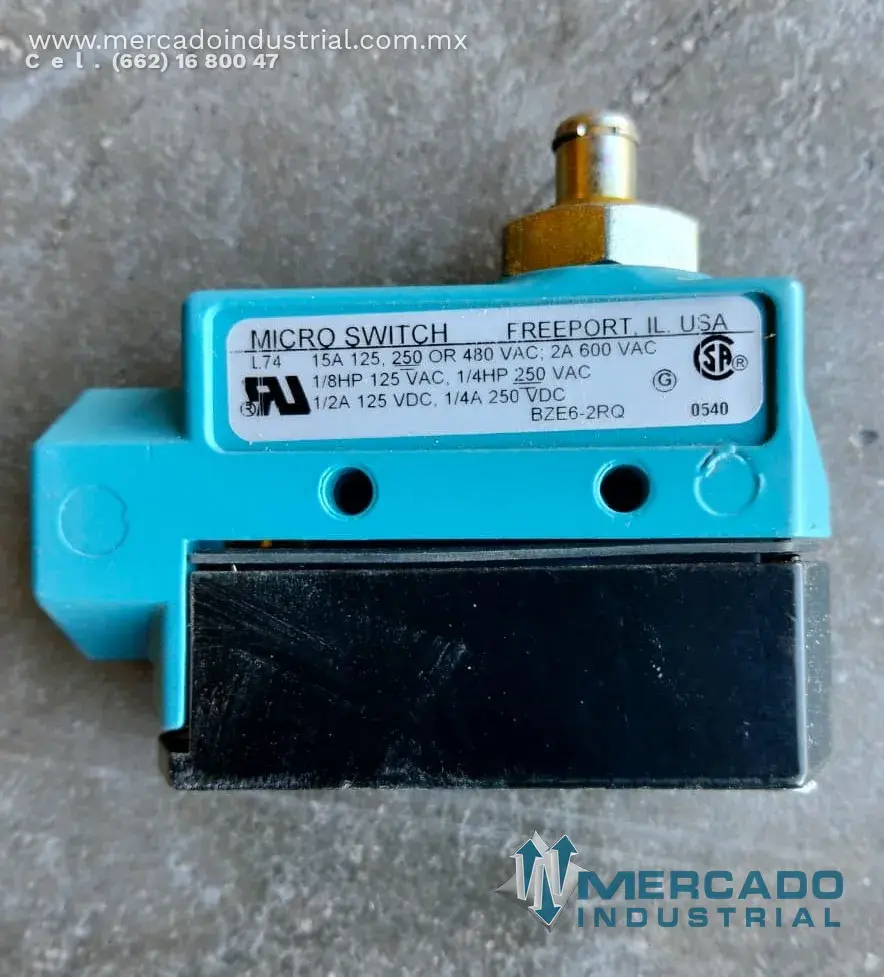 Micro Switch 15 AMP modelo BZE6-2RN marca HONEYWELL - imagen 1
