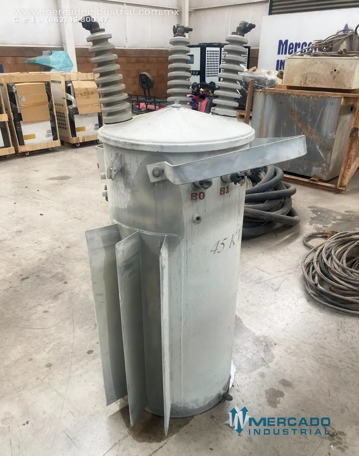 Transformador de distribución trifásico 45 KVA 220/127 - 13200V modelo TAK4KX45E2 marca ABB - imagen 1