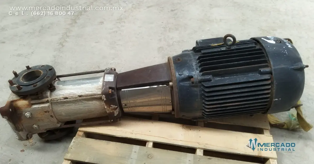 Bomba centrífuga vertical  4x4" 50 HP modelo CR90-3 A-G-A-E-HQQE marca GRUNDFOS - imagen 1