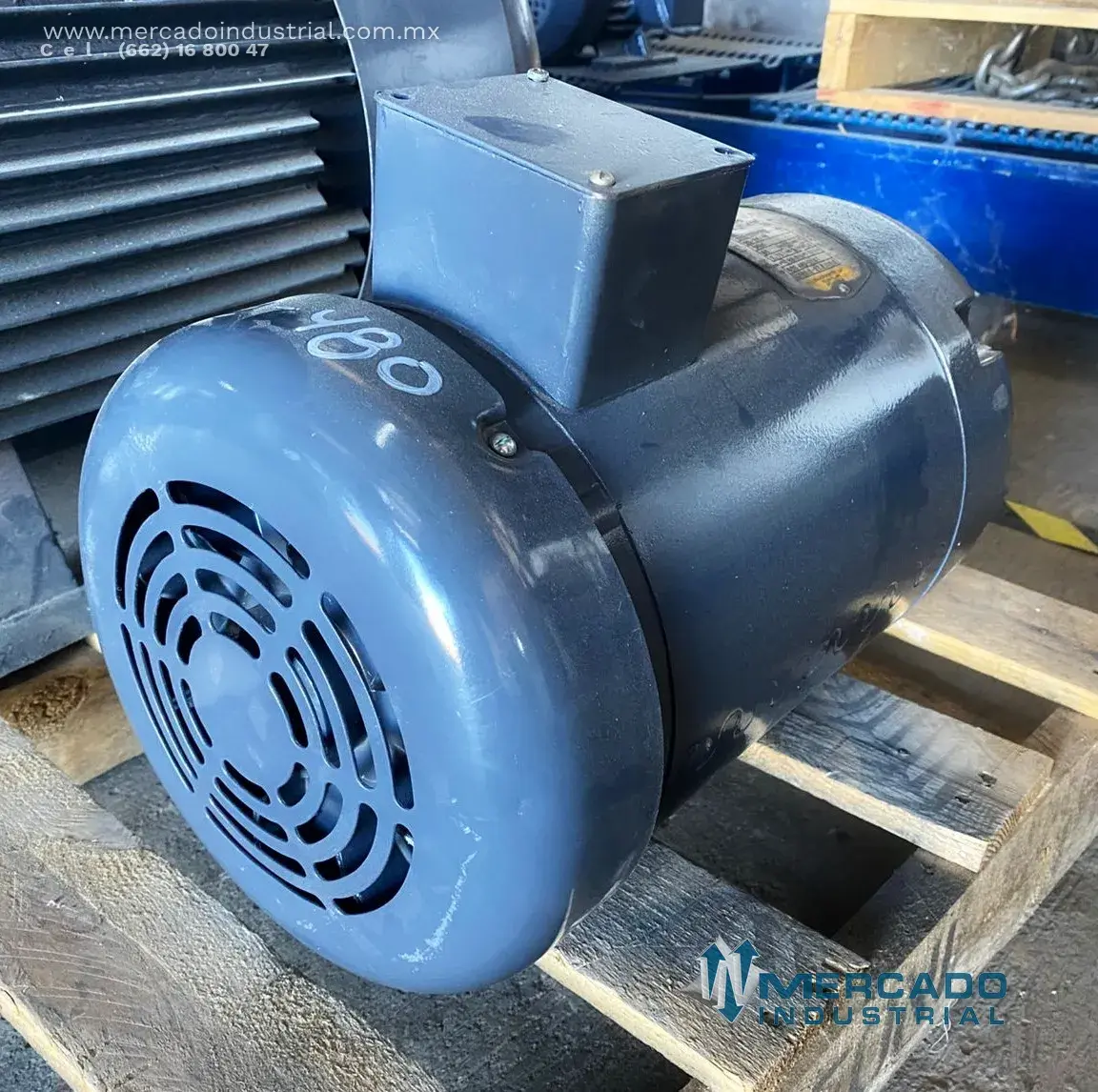 Motor eléctrico abierto 10 HP 2 polos 3450 RPM marca Baldor - imagen 1