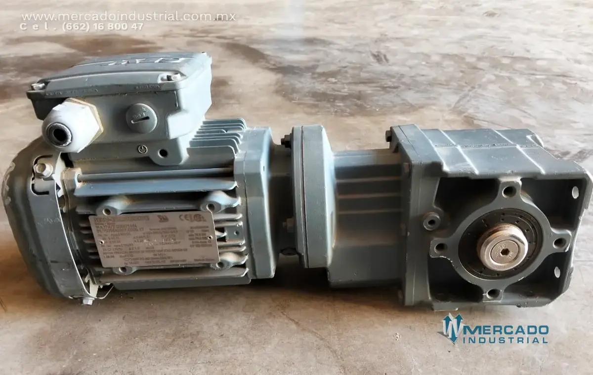 Motorreductor 0.55 kw 26:96 ratio 1700/63 RPM modelo WA37B/T DRS71M4 marca SEW EURODRIVE - imagen 1