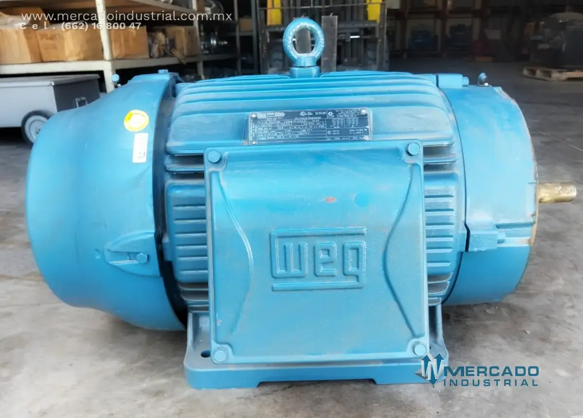 Motor eléctrico 60 HP 2 polos 3560 RPM marca WEG - imagen 1