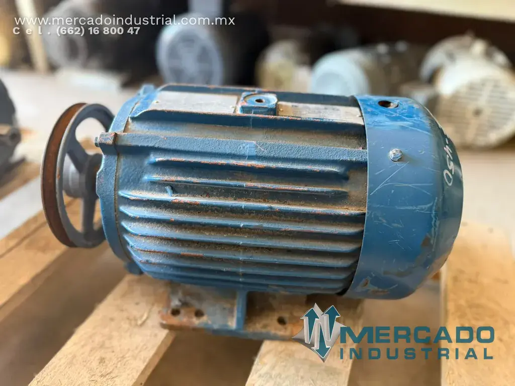 Motor eléctrico 5 HP 4 polos 1740 RPM marca A. O. SMITH - imagen 1