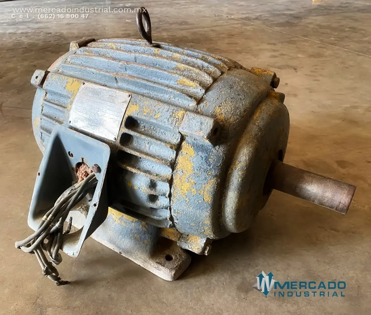 Motor eléctrico 10 HP 6 polos 1200 RPM marca US Electrical Motors - imagen 1