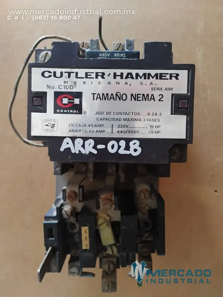 Arrancador magnético 50 AMP modelo C10D marca Cutler Hammer - imagen 1