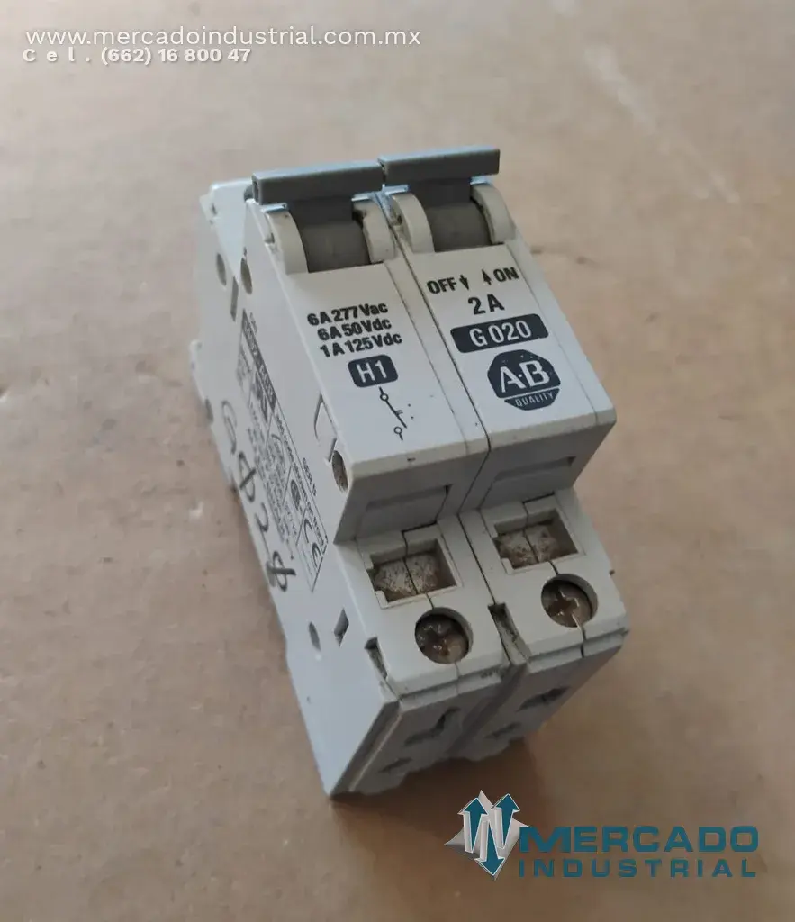 Interruptor 2 AMP 2 polos modelo 1492-ACB marca Allen Bradley - imagen 1