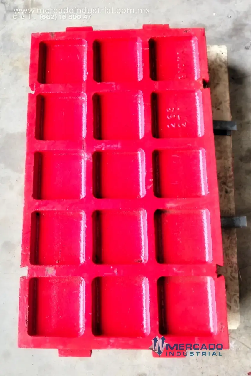 Juego de placas de quijada parte PEX250X1200X1200 marca MI COMPONENTS - imagen 1