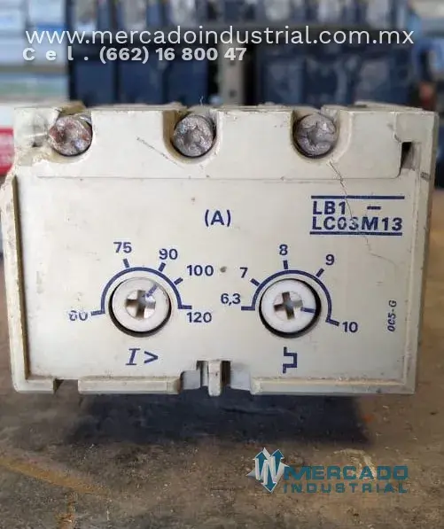 Relevador 6.3 - 10 A modelo LB1-LC03M13 marca TELEMECANIQUE - imagen 1